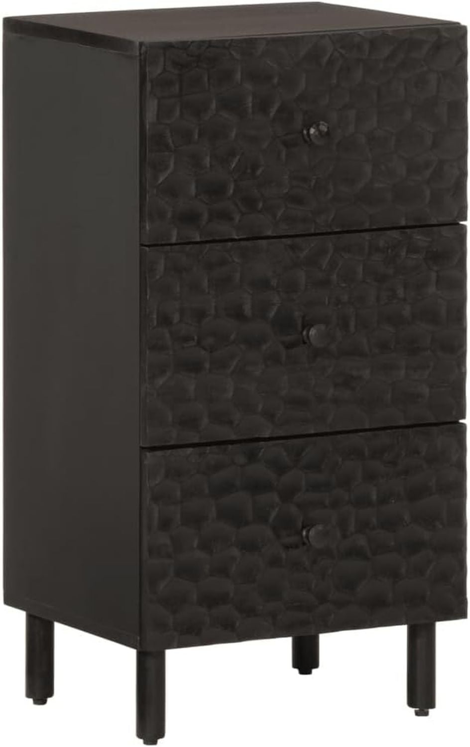 Armadietto Casa Giardino cm Massello Mango 40 x 33 x 75 Nero Legno