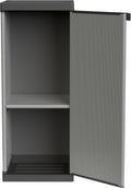 Outsunny Casetta da Giardino in Legno di Abete 120x57x183cm Naturale 2 Porte Capanno Porta Attrezzi con Ripiani Tetto Spiovente