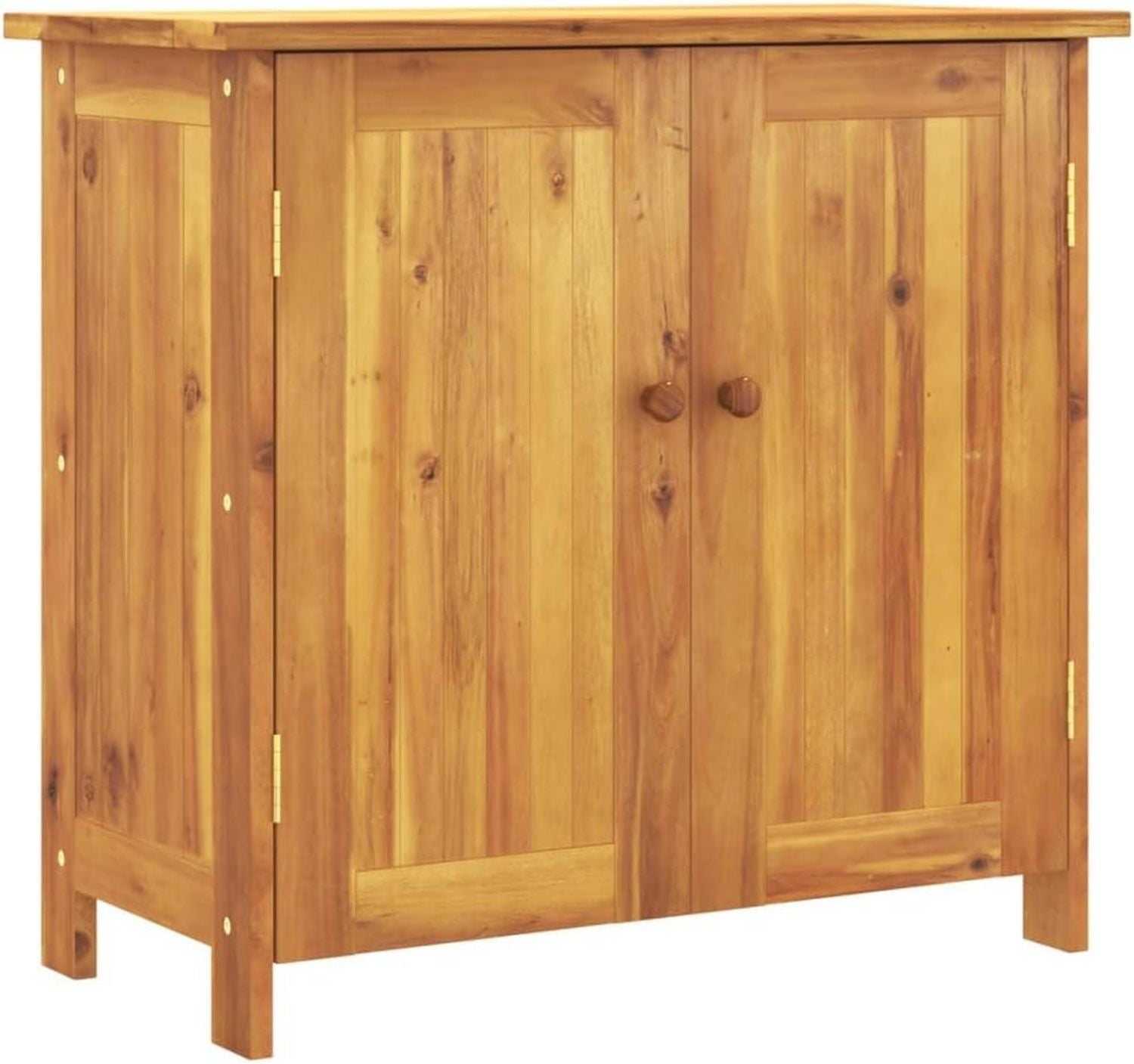 Armadio da giardino in massello di acacia armadietto da giardino e terrazza credenza in oliato con ripiano 75 35 70 cm mobili x x legno legno