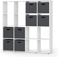 Armadio Keter 4 ripiani realizzato in resina Detroit Alto cm ECOMMERCE PACK 65 x 45 x 182H Nero