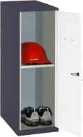 ARMADIO ARMADIETTO PORTASCOPE 100 40 H179 Cm METALLO LAMIERA 2 ANTE x x GRIGIO