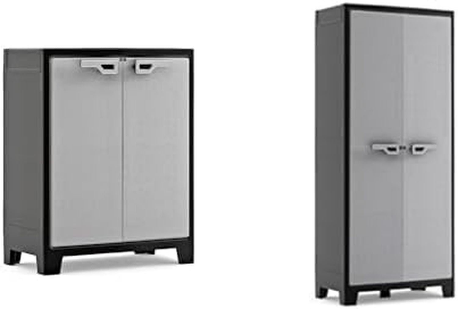 Armadio Keter Portascope Titan 8 Ripiani Pieghevoli H Cm Basso Titan 2 Ripiani Regolabili H Cm 80 x 44 x 182 80 x 44 x 100 Grigio Grigio